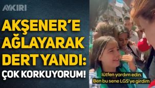14 yaşındaki çocuk, Meral Akşener'e ağlayarak dert yandı