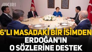 6'lı masadaki bir isimden Cumhurbaşkanı Erdoğan'ın idam sözlerine destek geldi