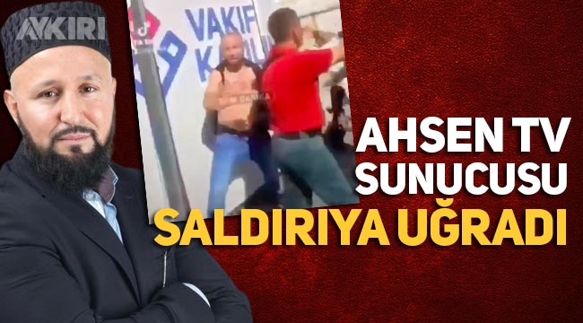 AhsenTV sunucusu Bülent Yapraklıoğlu Eminönü Meydanı'nda saldırıya uğradı