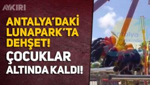 Antalya'da lunapark kazası, çocukları taşıyan tonlarca ağırlıktaki salıncak yerinden koptu
