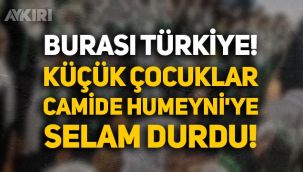 Burası Türkiye: İstanbul'da küçük çocuklar camide Humeyni'ye selam durdu!