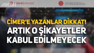 CİMER'e yazanlar dikkat: Artık o şikayetler kabul edilmeyecek!