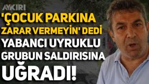 'Çocuk parkına zarar vermeyin' dedi diye yabancı uyruklu grubun saldırısına uğradı