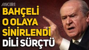 Devlet Bahçeli sinirlendi, dili sürçtü: 