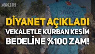 Diyanet açıkladı: Vekalet yoluyla kurban kesim bedeline yüzde 100 zam geldi