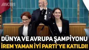 Dünya ve Avrupa şampiyonu milli tekvandocu İrem Yaman, İYİ Parti'ye katıldı