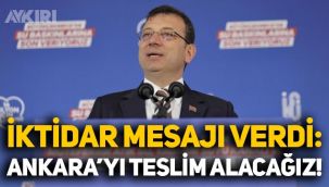 Ekrem İmamoğlu'ndan iktidar mesajı: