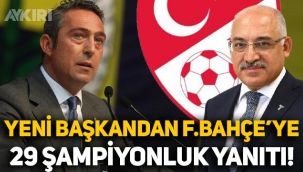 Fenerbahçe'nin 28 şampiyonluk başvuru hakkında yeni TFF Başkanı Mehmet Büyükekşi'den açıklama
