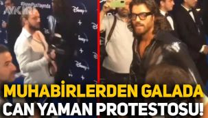Galada ortalık karıştı: Muhabirler röportaj yapmayan Can Yaman'ı protesto etti