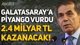 Galatasaray'a Riva piyangosu: 2.4 milyar lira kazanacak