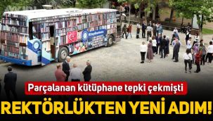 Gazi Üniversitesi'nde parçalanan gezici kütüphaneyle ilgili Rektörlükten yeni adım