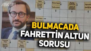 İktidara yakın Yeni Şafak'tan, bulmacada Fahrettin Altun sorusu