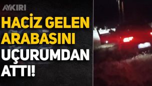 İstanbul'da haciz gelen arabasını uçurumdan denize attı