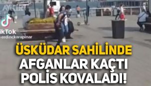 İstanbul'da Türkiye'ye kaçak giren Afganlar kaçtı, polis kovaladı: O anlar cep telefonu kamerasına yansıdı