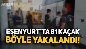 İstanbul Esenyurt'ta tır kasasında 81 kaçak yakalandı
