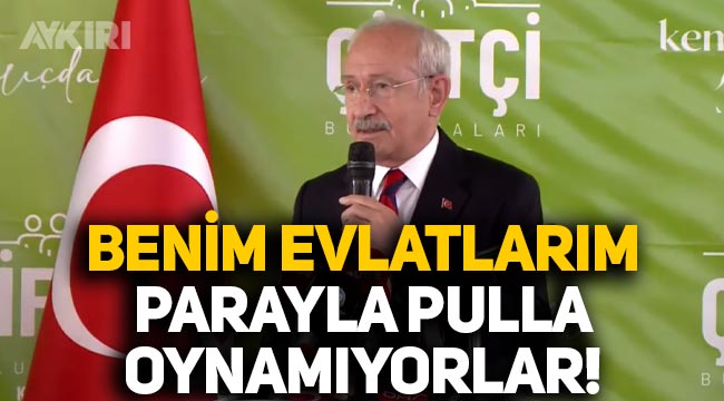 Kemal Kılıçdaroğlu, Konya'da konuştu: "Benim evlatlarım öyle parayla pulla oynamıyorlar"