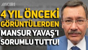 Melih Gökçek 4 yıl önceki sel görüntülerini paylaştı, Mansur Yavaş'ı hedef aldı