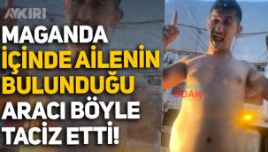 Mersin'de trafikte içinde ailenin bulunduğu aracı durduran ve tüküren şahıs böyle görüntülendi
