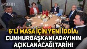 Millet İttifakı için yeni iddia: 6'lı masanın Cumhurbaşkanı adayını açıklayacağı tarih