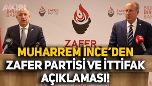 Muharrem İnce'den Zafer Partisi ve ittifak açıklaması