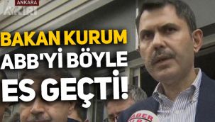 Murat Kurum, sel bölgesindeki çalışmaları sayarken Ankara Büyükşehir Belediyesi'ni es geçti