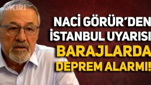 Naci Görür'den kritik İstanbul uyarısı: Barajlarda deprem alarmı