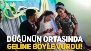 Özbekistan'daki düğünde geline tüm gücüyle vuran damadın görüntüleri sosyal medyanın gündemine oturdu