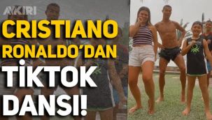Tatile giden Cristiano Ronaldo'nun TikTok dansı gündeme oturdu