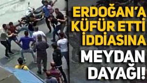 Tekirdağ'da Cumhurbaşkanı Erdoğan'a hakaret eden 2 kişi topluca darp edildi