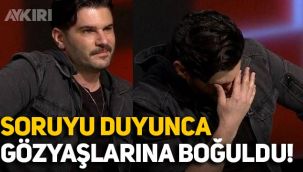 Tolgahan Sayışman soruyu duyunca gözyaşlarına boğuldu