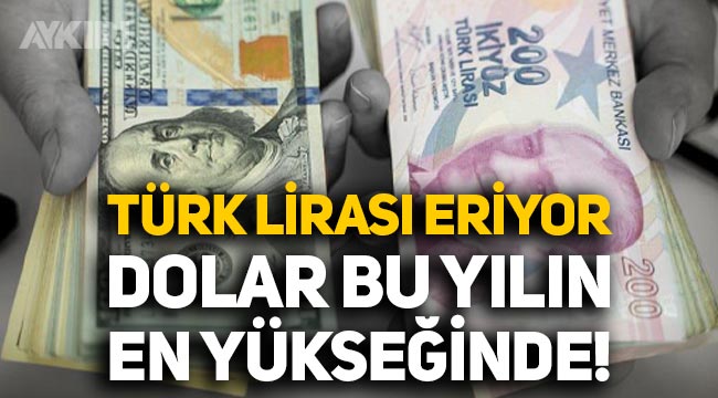 Türk Lirası eriyor, dolarda yükseliş devam ediyor