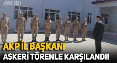 AKP Tunceli İl Başkanı Sercan Özaydın, askeri törenle karşılandı