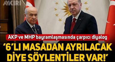 AKP ve MHP'nin bayramlaşmasında çarpıcı diyalog: 