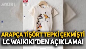 Arapça yazılı tişört satması tepki çekmişti: LC Waikiki'den açıklama yapıldı