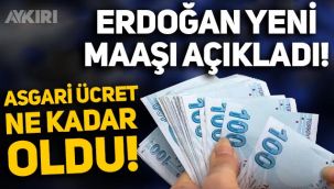Asgari ücrete ne kadar zam geldi? Erdoğan, yeni asgari ücreti açıkladı