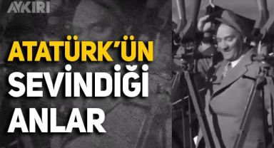 Atatürk'ün Türk askerinin tatbikatlardaki başarısına gülümseyerek sevindiği anlar