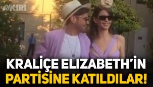 Beren Saat ve Kenan Doğulu, Kraliçe Elizabeth'in partisine katıldı