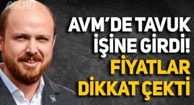 Bilal Erdoğan AVM'de tavuk işine girdi: Fiyatlar dikkat çekti