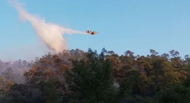 Marmaris'teki yangınlara 