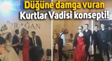Düğüne damga vuran Kurtlar Vadisi konsepti