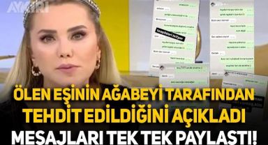 Ece Erken, ölen eşinin kardeşi tarafından tehdit edildiğini açıkladı: Mesajları tek tek paylaştı
