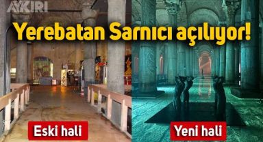 Ekrem İmamoğlu duyurdu: Yerebatan Sarnıcı açılıyor, eski ve yeni hali dikkat çekti