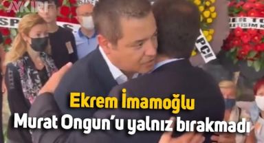Ekrem İmamoğlu, Murat Ongun'u yalnız bırakmadı: Cenaze törenine katıldı