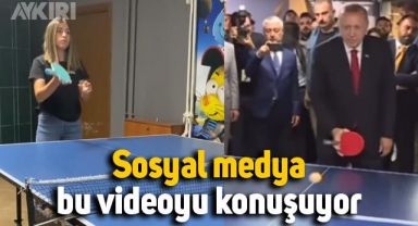 Erdoğan'la masa tenisi videosu gündem oldu: Yüz binlerce kez izlendi