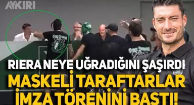 Eski Galatasaraylı Albert Riera neye uğradığını şaşırdı: Maskeli taraftarlar imza törenini bastı
