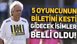 Fenerbahçe'de gönderilecek oyuncular belli oldu: Jorge Jesus 5 ismin biletini kesti