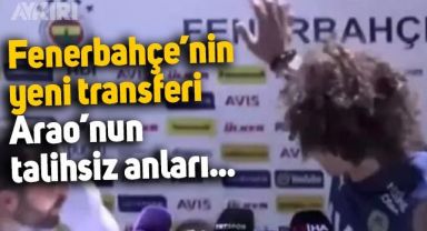 Fenerbahçe'nin yeni transferi Willian Arao'nun talihsiz anları: Reklam panosu üzerine düştü
