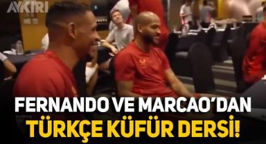 Galatasaray'ın eski yıldızları Marcao ve Fernando'dan Sevillalı futbolculara Türkçe küfür dersi