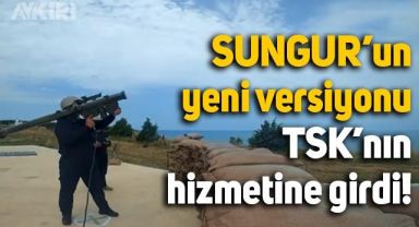 Hava savunma füze sistemi SUNGUR'un yeni versiyonu TSK'ya teslim edildi