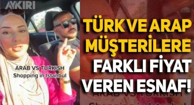İstanbul'da Türk ve Arap müşterilere farklı fiyat veren esnaf böyle görüntülendi